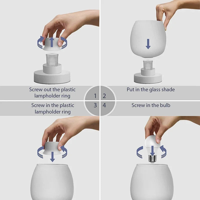 Touch Dimming LED Desk Lamp - USB, Eye Protection, Night Light